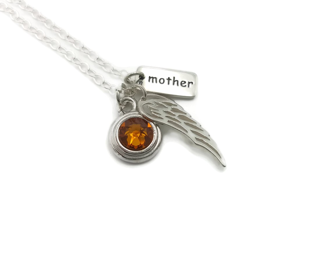 Sterling Silver Memorial Necklace for Loss of Mom - Handmade by Remember Me