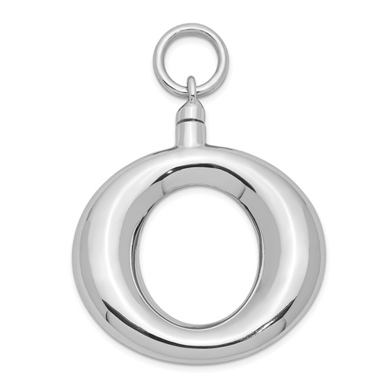 Ring Shaped Urn Pendant for Ashes- Sterling Silver