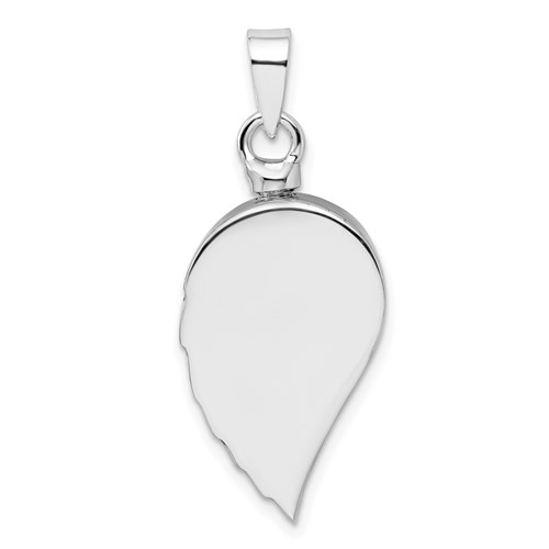 Enameled Angel Wing Urn Pendant for Ashes- Sterling Silver