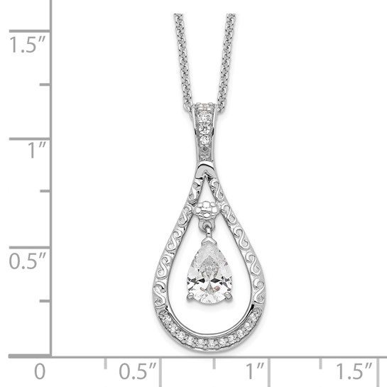 Sterling Silver Birthstone Remembrance Birthstone Necklace