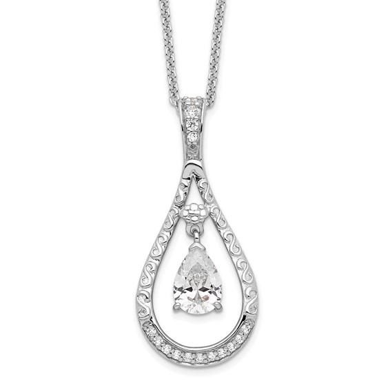 Sterling Silver Birthstone Remembrance Birthstone Necklace