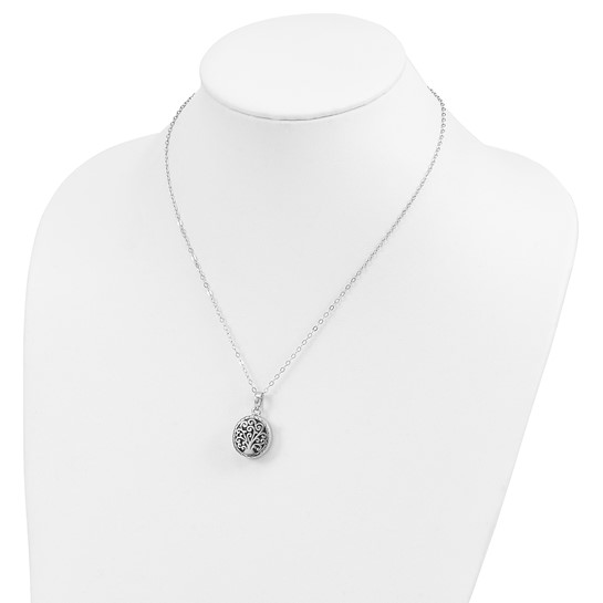 Tree of Life Cremation Necklace | Sterling Silver Ash Holder Necklace