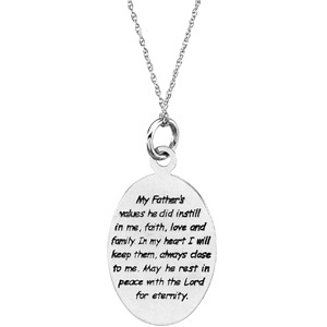 Comfort Wear Jewelry - Loss of a Father - Memorial Jewelry