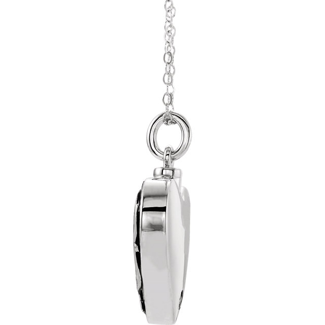 Sterling Silver Cremation Jewelry for Ashes - Loss of Dad Ashes Pendant