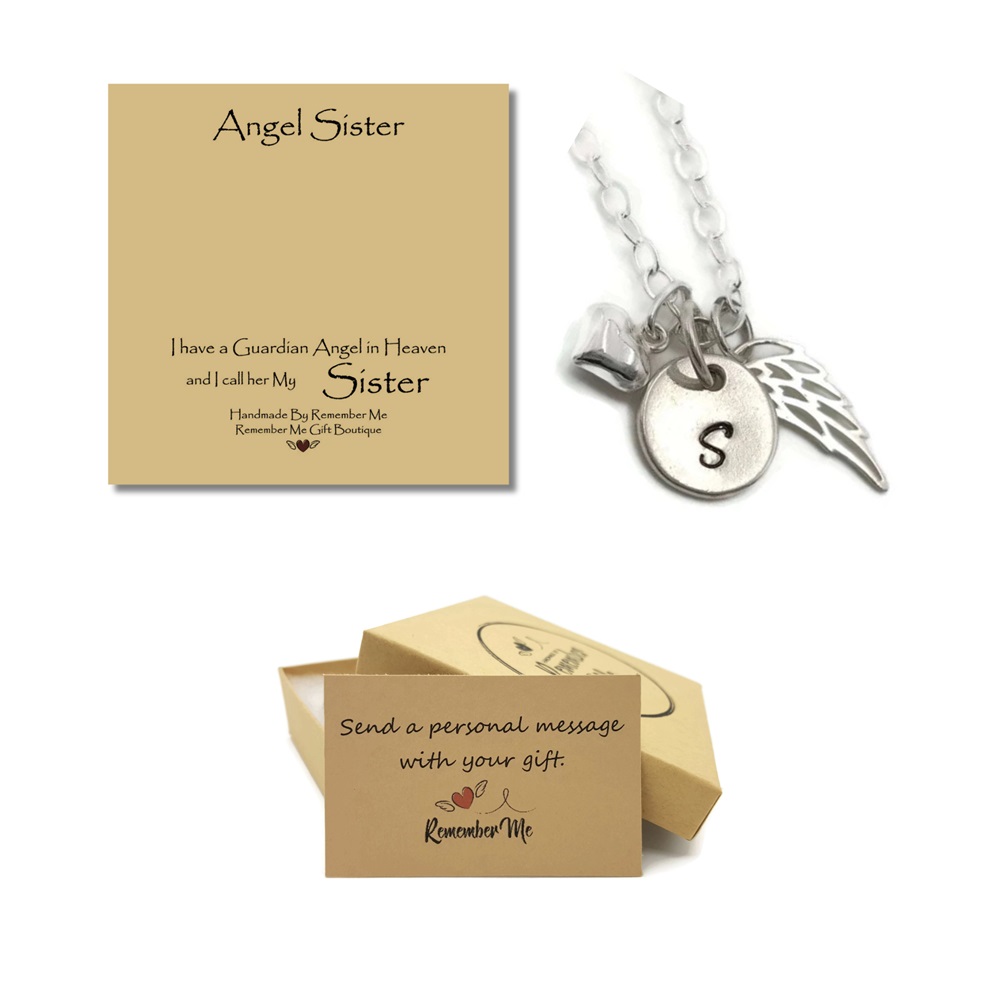 Memorial Necklace for Loss of Sister Personalized