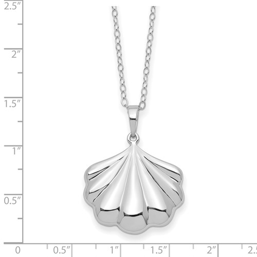 Sterling Silver Shell Ashes Necklace