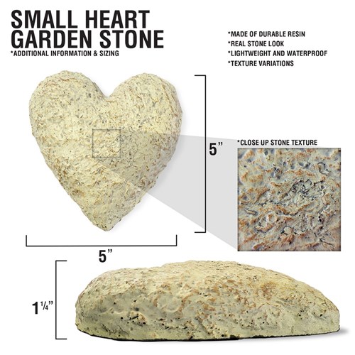 Always In My Heart - Personalized Memorial Garden Stone