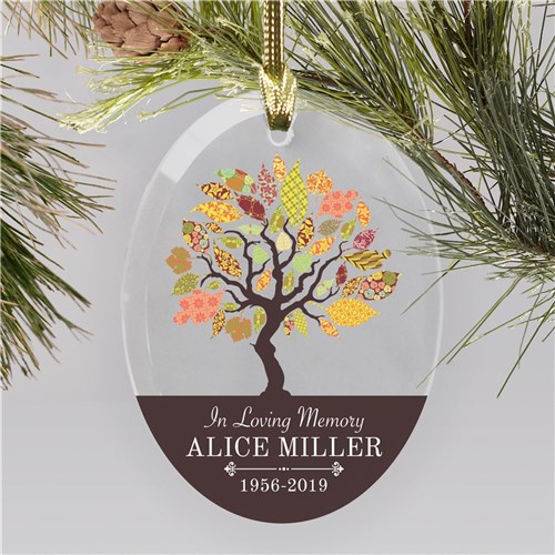 Memorial Tree Personalized Memorial Ornament