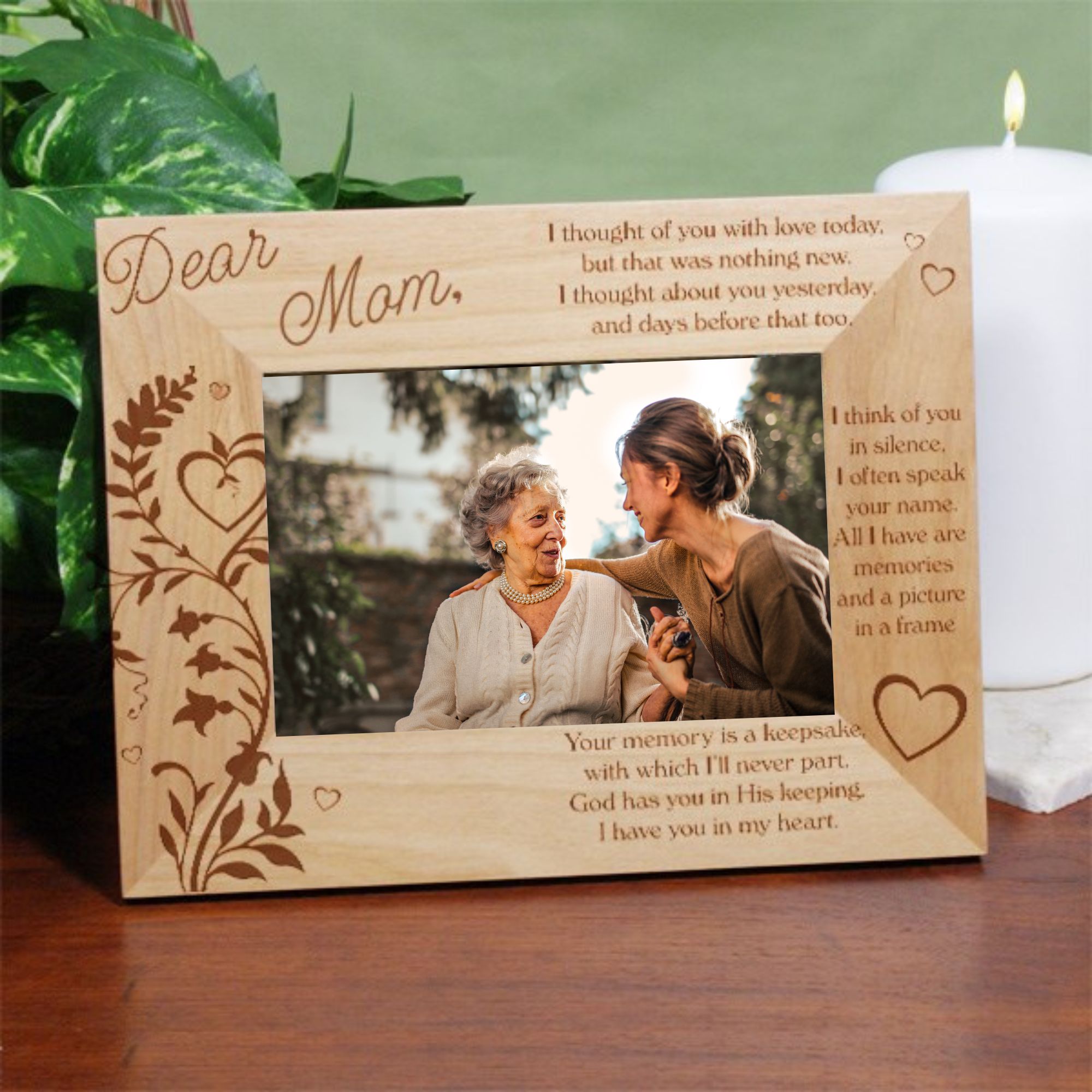 Mom Memorial Photo Frame | I Thought of You Today