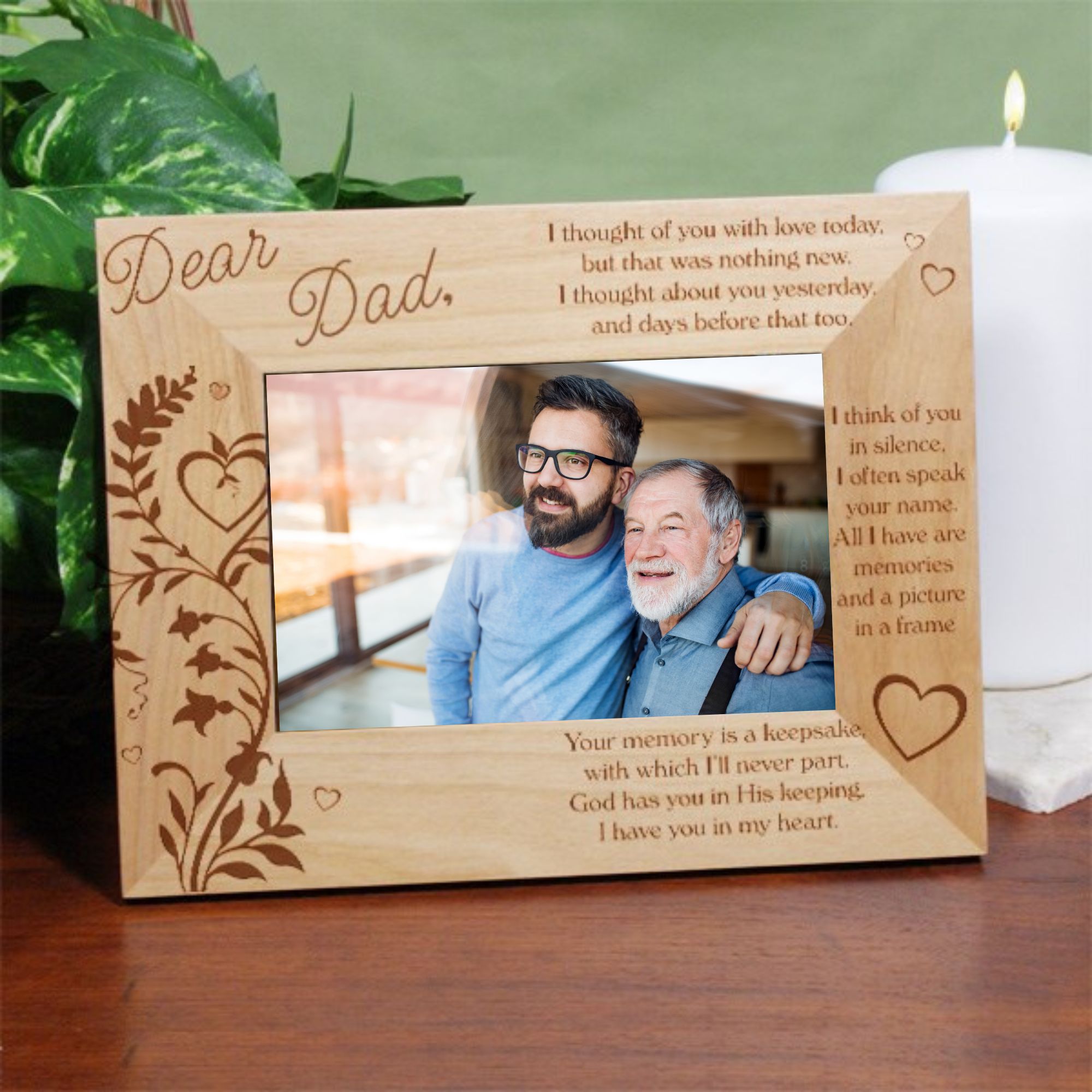 Dad Memorial Photo Frame | I Thought of You Today