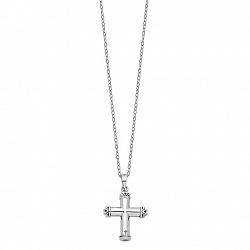 Sterling Silver Antiqued Cross Ash Holder Cremation Necklace