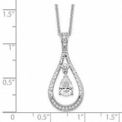 Sterling Silver Birthstone Remembrance Birthstone Necklace