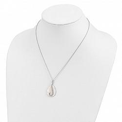 Mother of Pearl Sterling Silver Remembrance Necklace