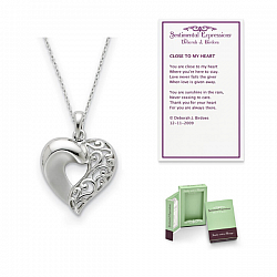 Close to My Heart Sterling Silver Remembrance Necklace - 30% Off Now