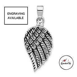 Sterling Silver Angel Wing Cremation Jewelry Pendant