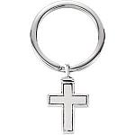 Cross Keychain for Ashes - Sterling Silver