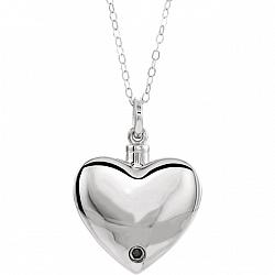 Sterling Silver Cremation Jewelry for Ashes - Loss of Dad Ashes Pendant