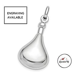 Sterling Silver Tear Ashes Memorial Jewelry Pendant