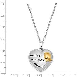 Until We Meet Again Sterling Silver Ash Holder Necklace